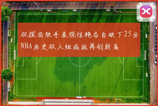 双探花联手表现惊艳各自砍下25分NBA历史双人组成就再创新高